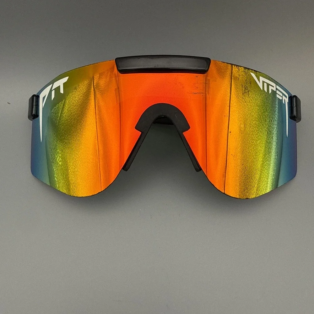 Pit Viper The Mystery Polarized Sunglasses w/ mirror lenses black frames